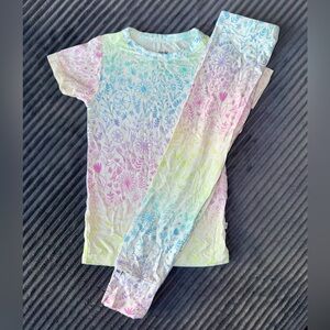 Birdie Bean Bamboo 2T Short Sleeve + Pants Claire Pajama Set NWOT